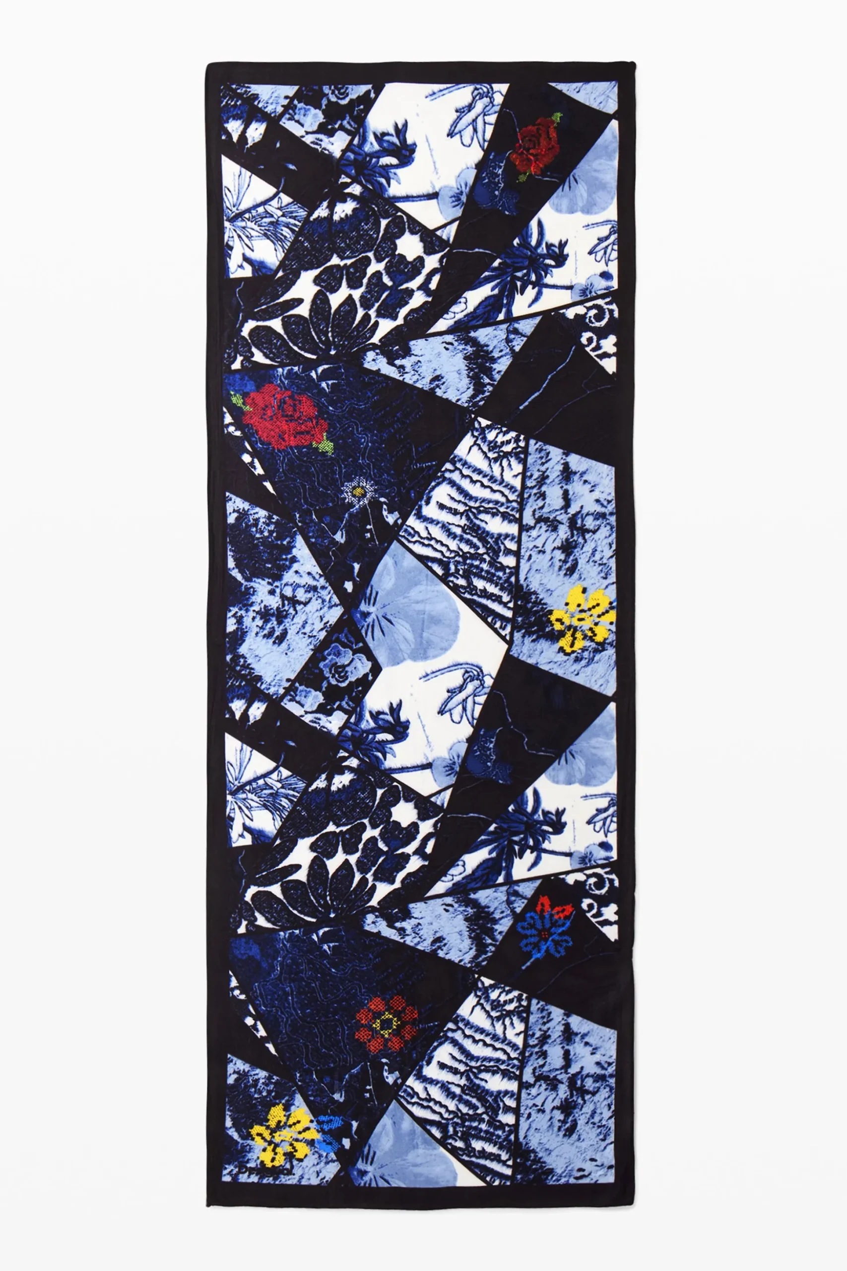 Foulard denim flores