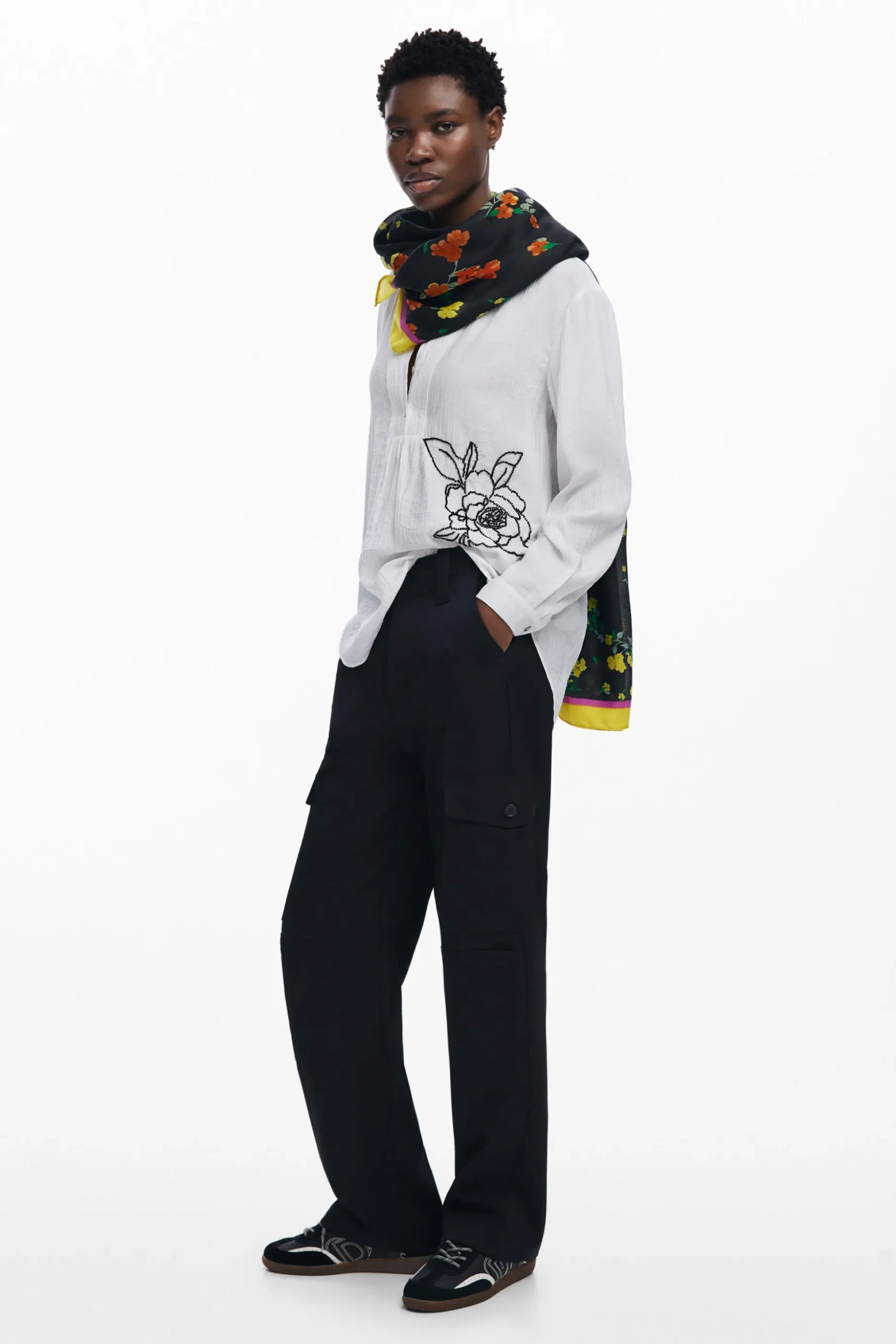 Foulard flores