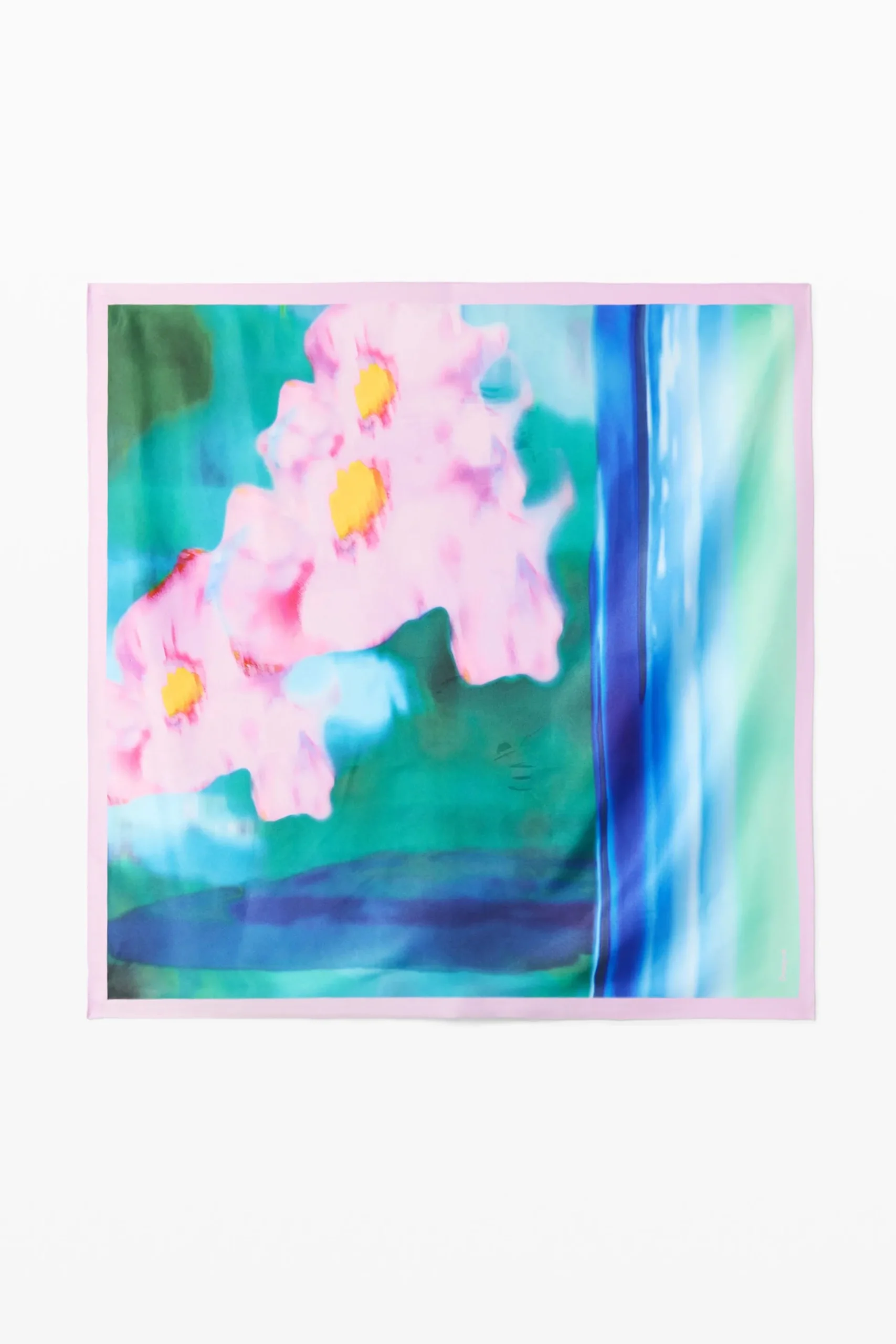 Foulard flores acuarela