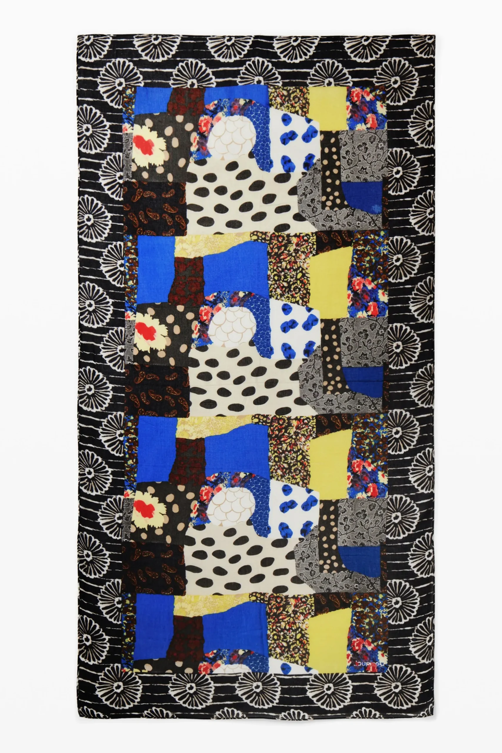 Foulard patch floral