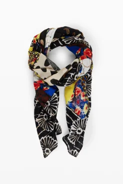 Foulard patch floral