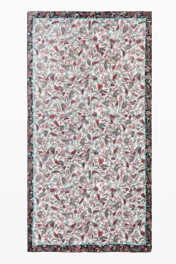 Foulard rectangular flores