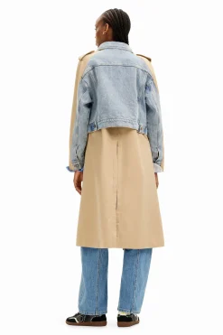 Gabardina híbrida denim