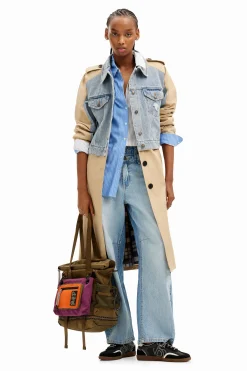 Gabardina híbrida denim