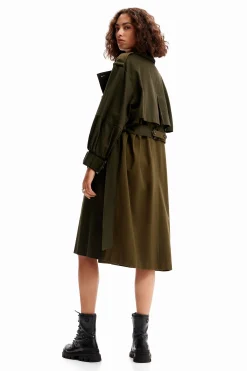 Gabardina oversize cinturón