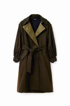 Gabardina oversize cinturón