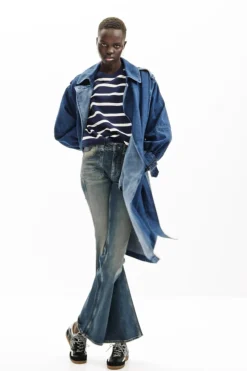 Gabardina oversize denim