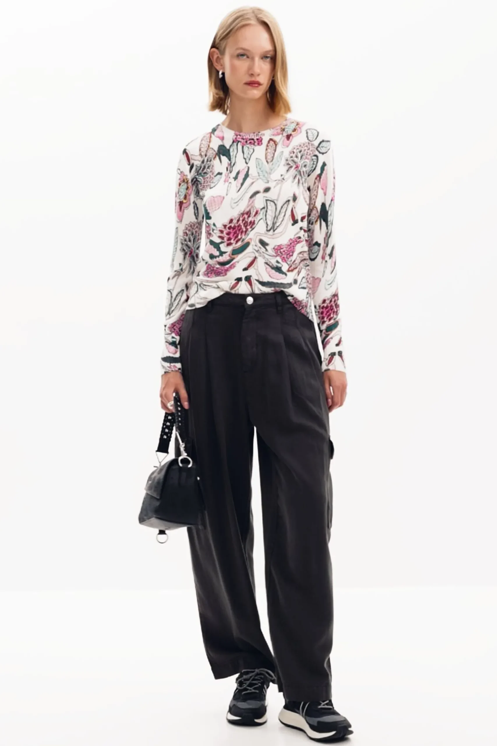 Jersey detalles flores