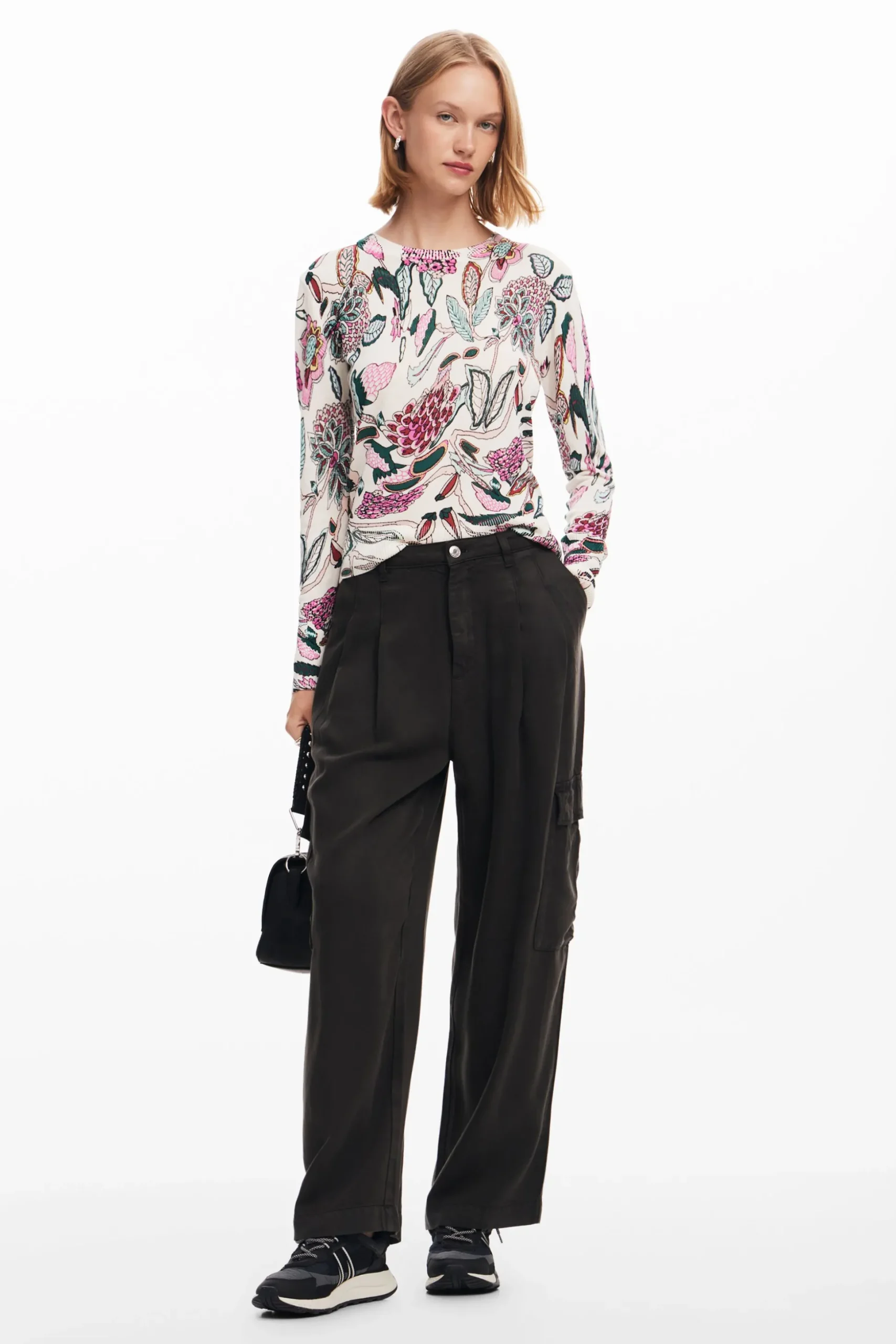 Jersey detalles flores