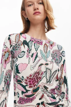 Jersey detalles flores
