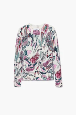 Jersey detalles flores