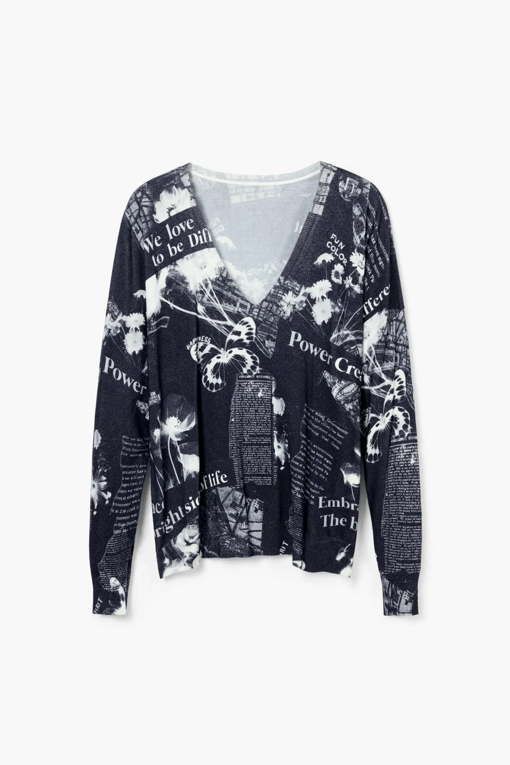 Jersey estampado periódico