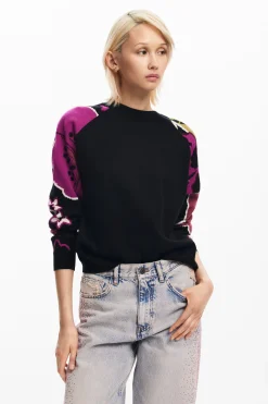 Jersey mangas flores