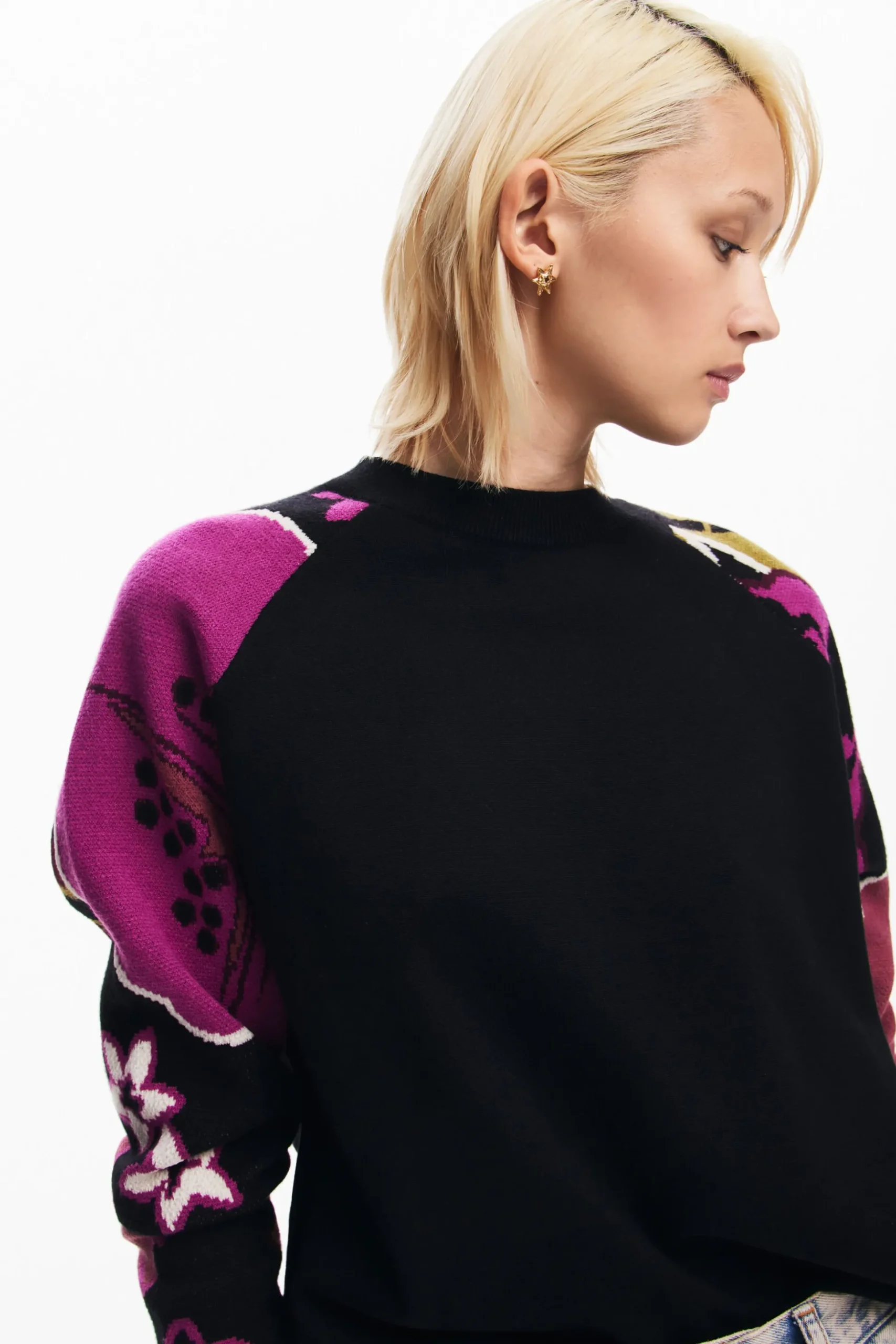 Jersey mangas flores