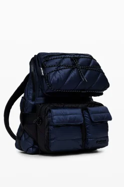 Mochila acolchada multibolsillo