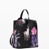 Mochila mini efecto piel