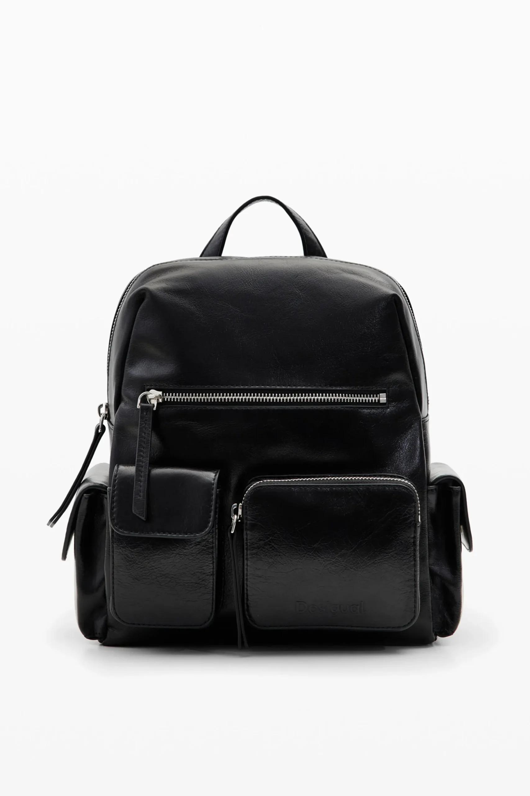 Mochila piel M bolsillos