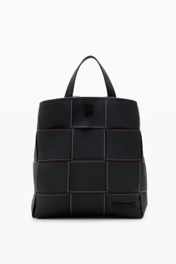Mochila S trenzada pespuntes