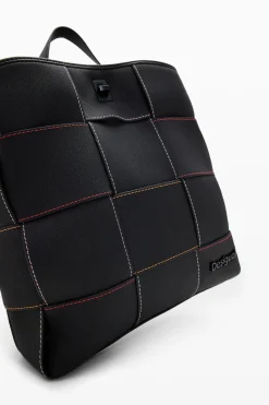 Mochila S trenzada pespuntes