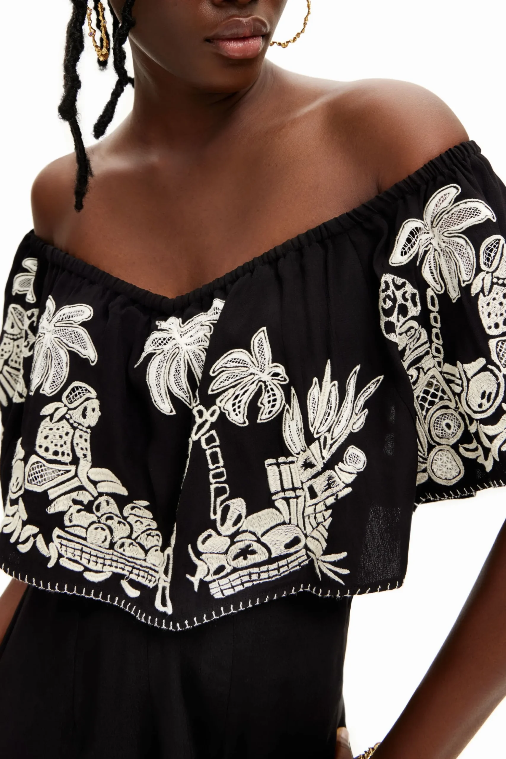 Mono midi palmeras Stella Jean