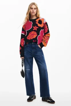 Pantalón culotte denim