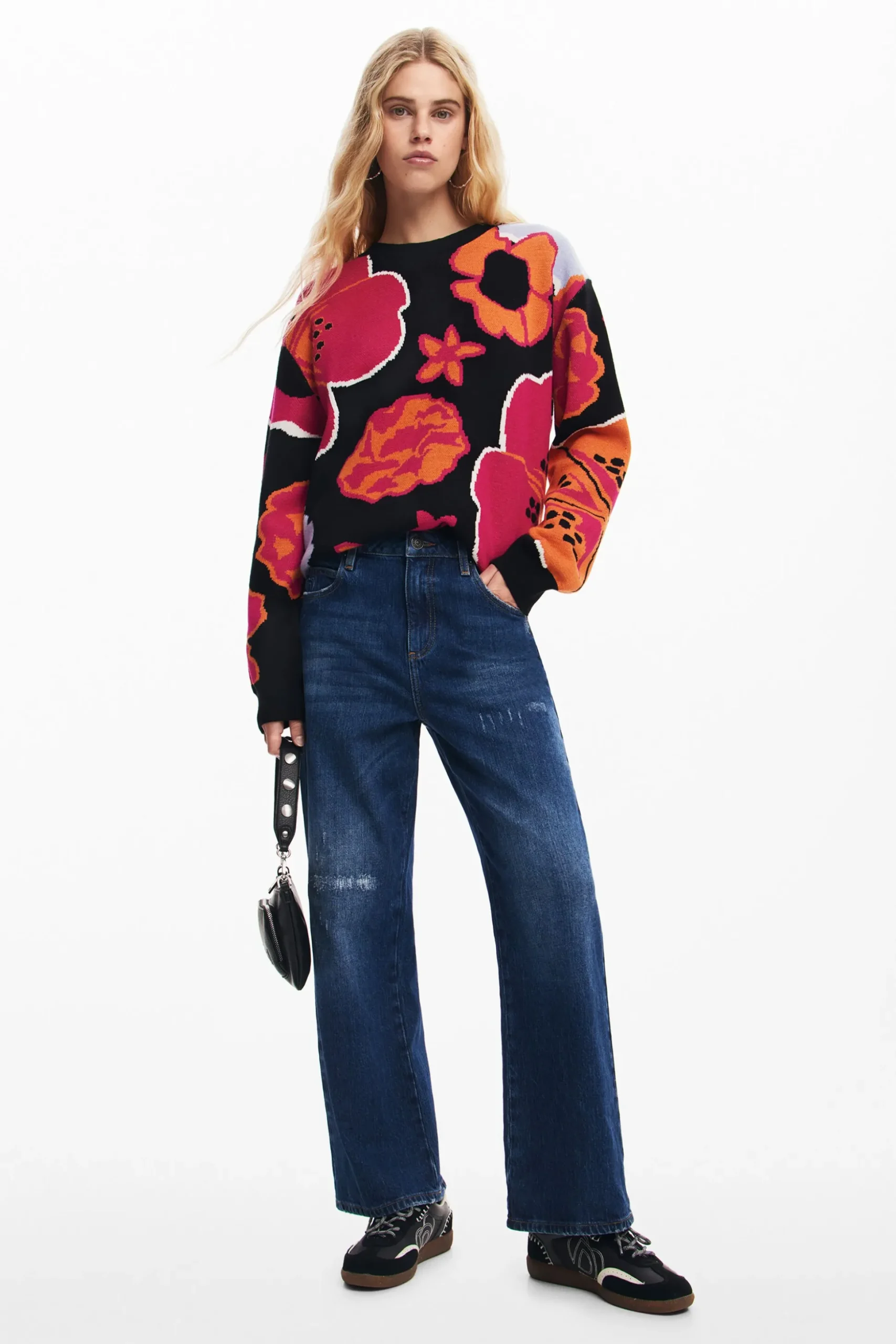 Pantalón culotte denim