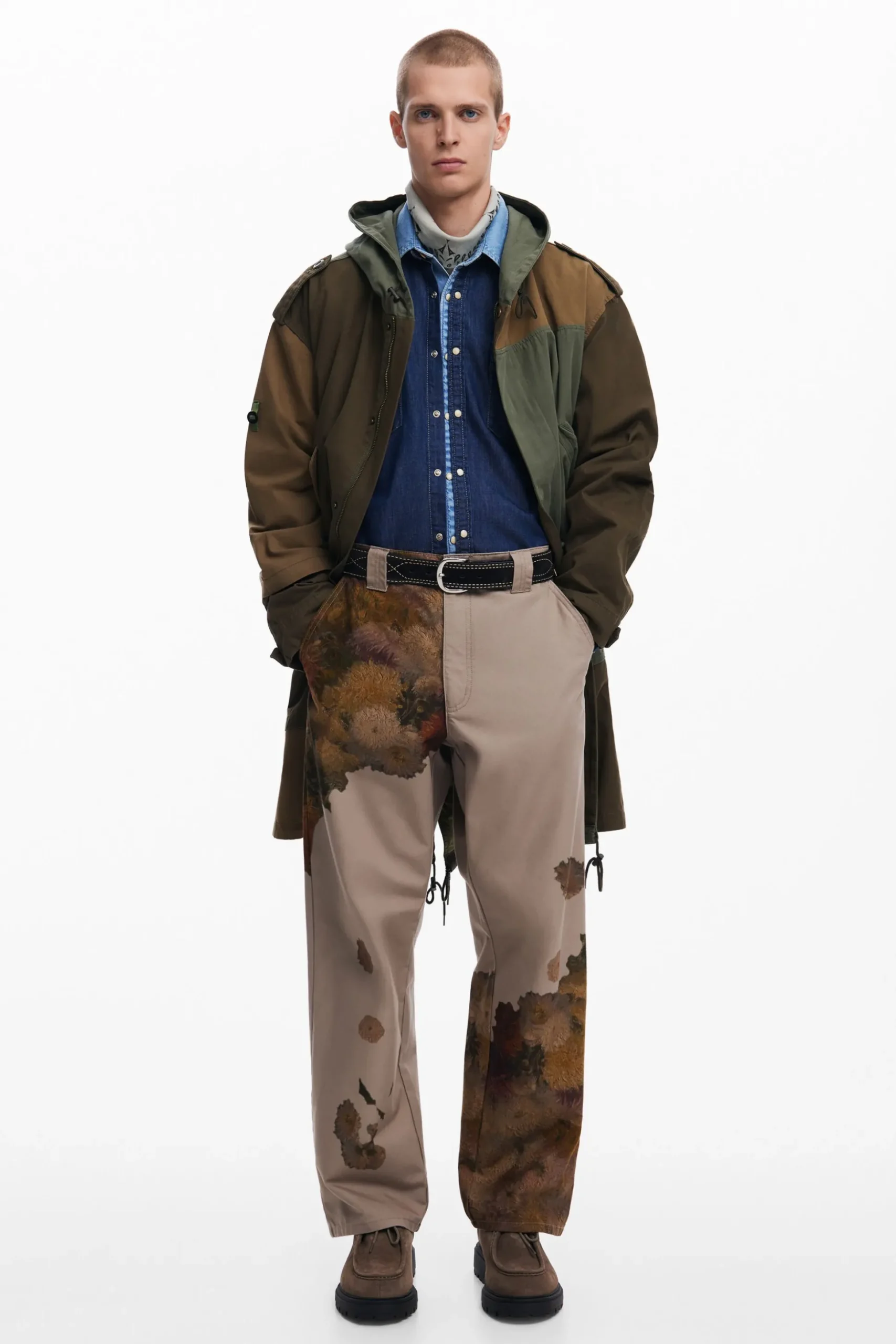 Pantalón estampado flores