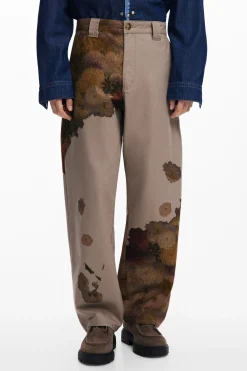 Pantalón estampado flores