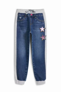 Pantalón jogger canalé estrellas