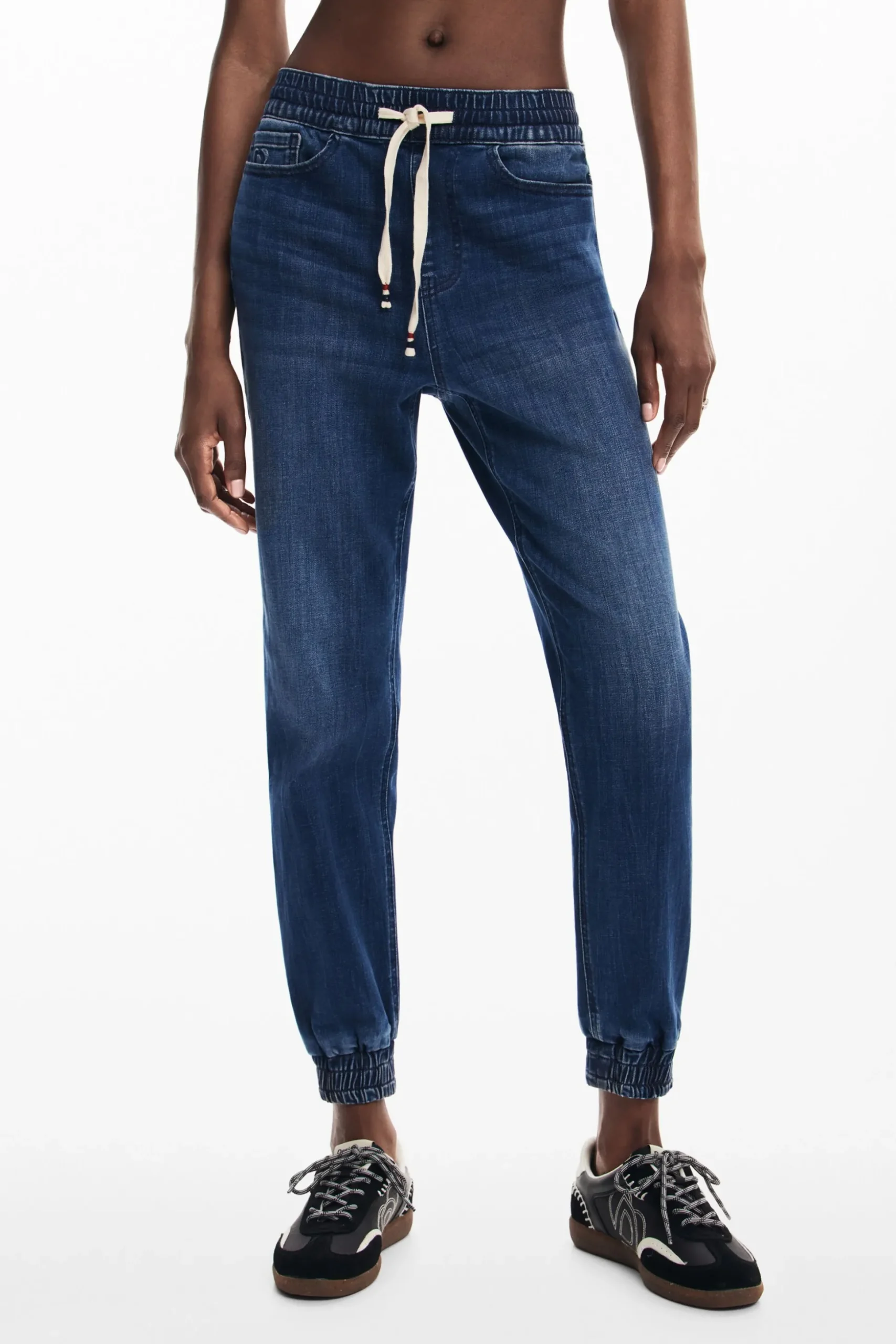 Pantalón jogger tejido vaquero