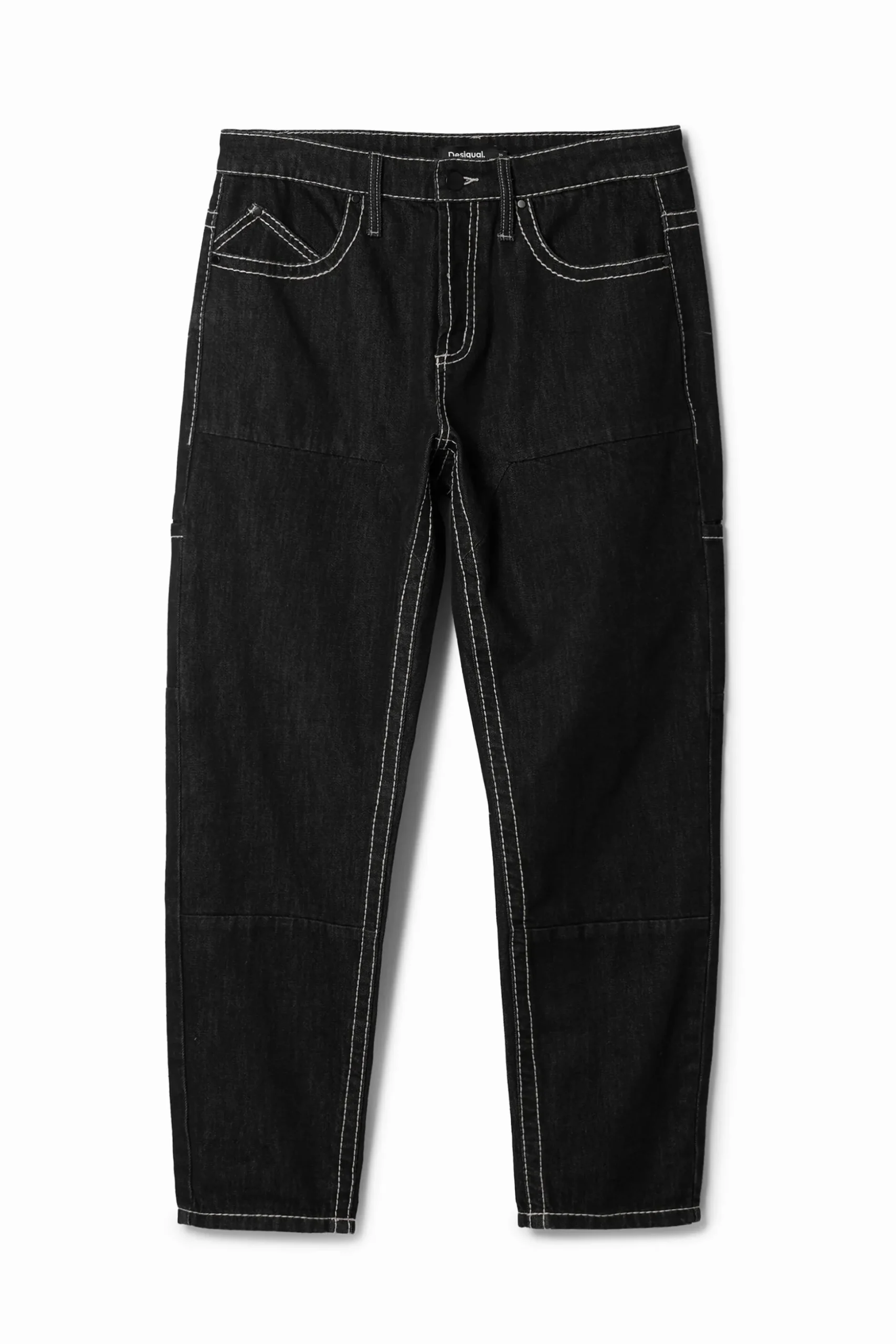 Pantalón largo denim bolsillos