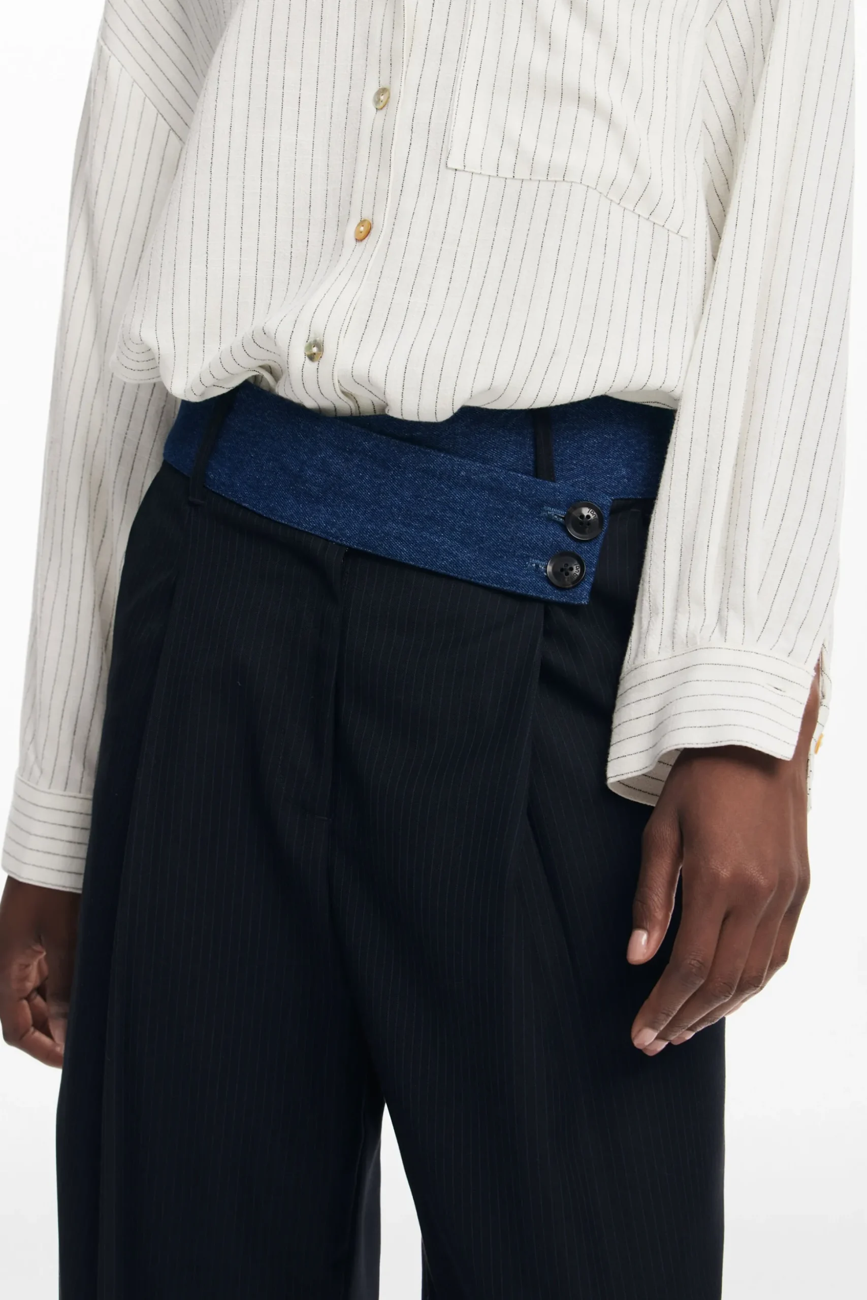 Pantalón sastre combinado