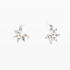 Pendientes  en forma de estrella plata Zalio