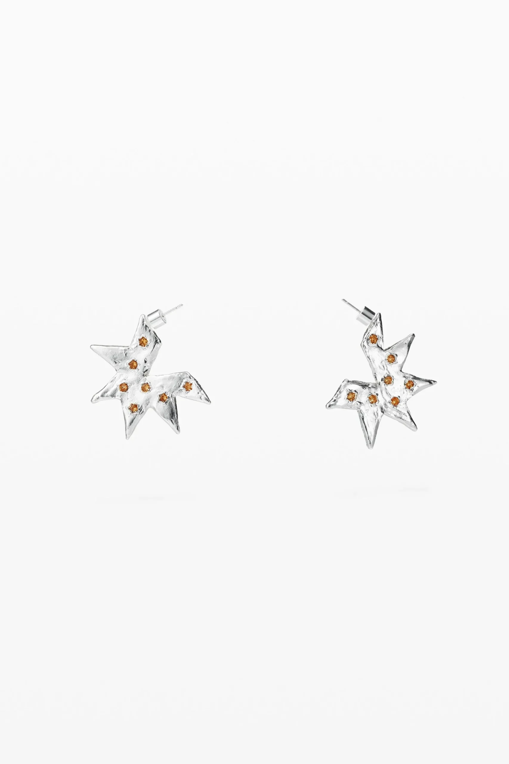 Pendientes en forma de estrella plata Zalio