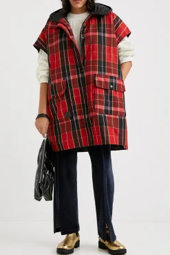 Poncho chaleco tartán