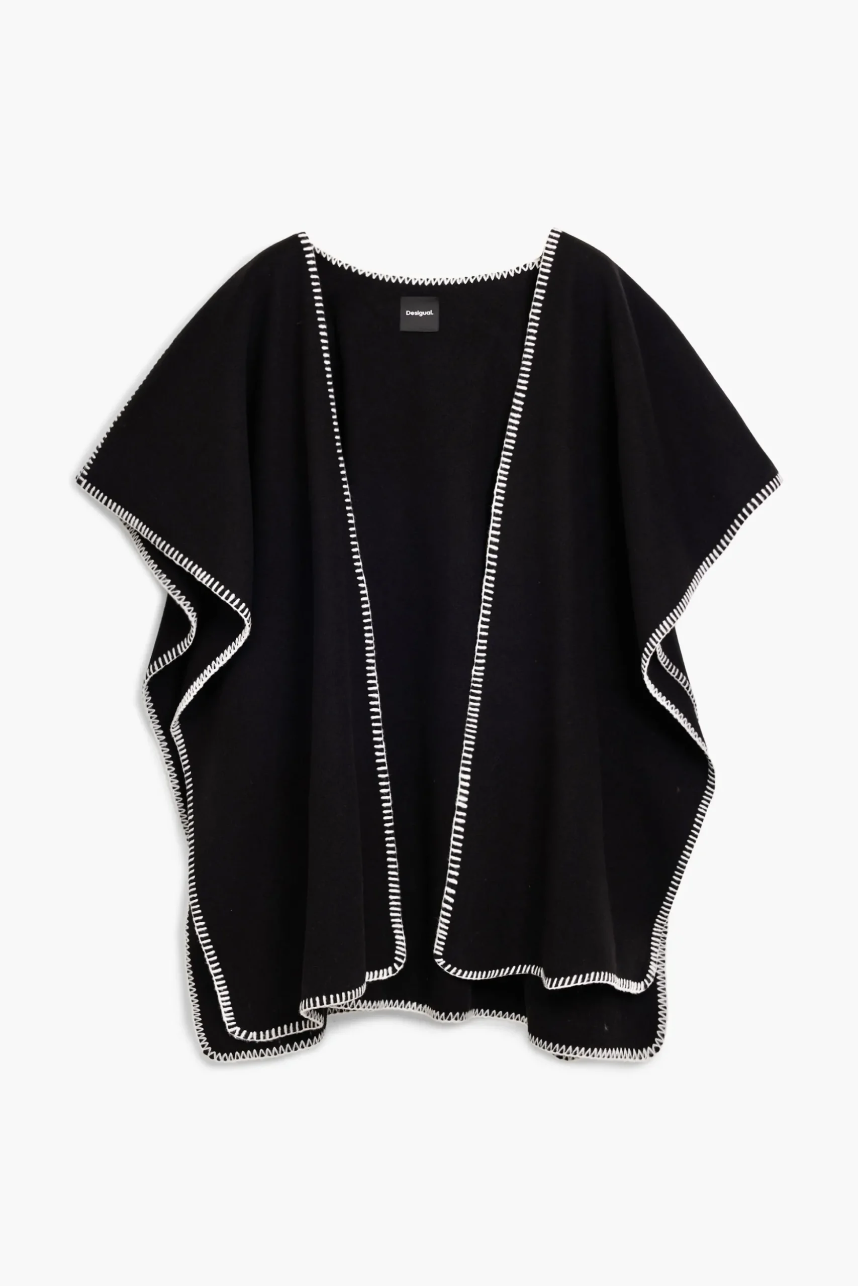 Poncho con bufanda