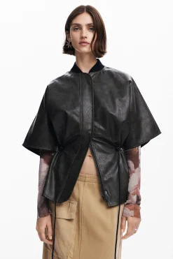 Poncho efecto piel