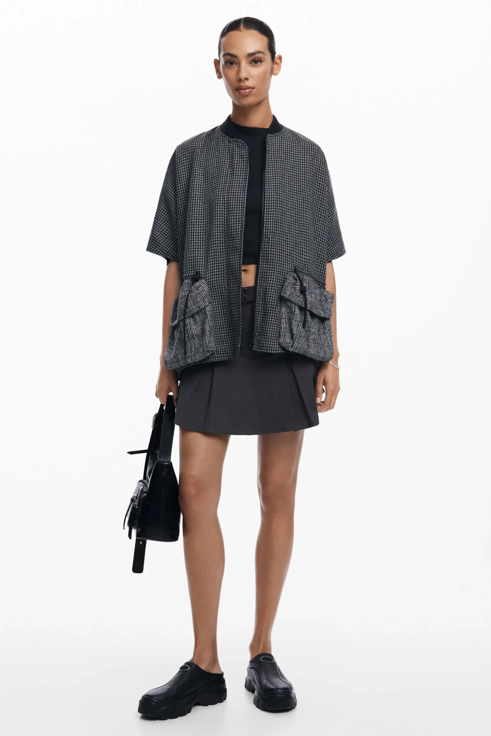 Poncho pata de gallo