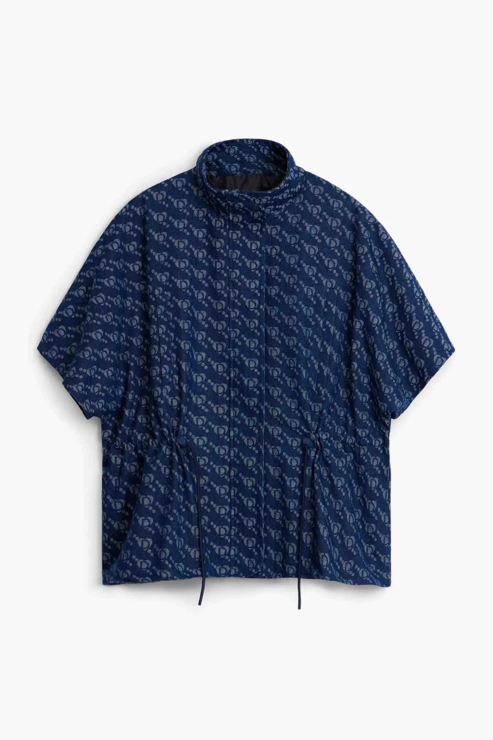 Poncho patrón geométrico