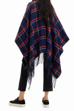 Poncho reversible cuadros