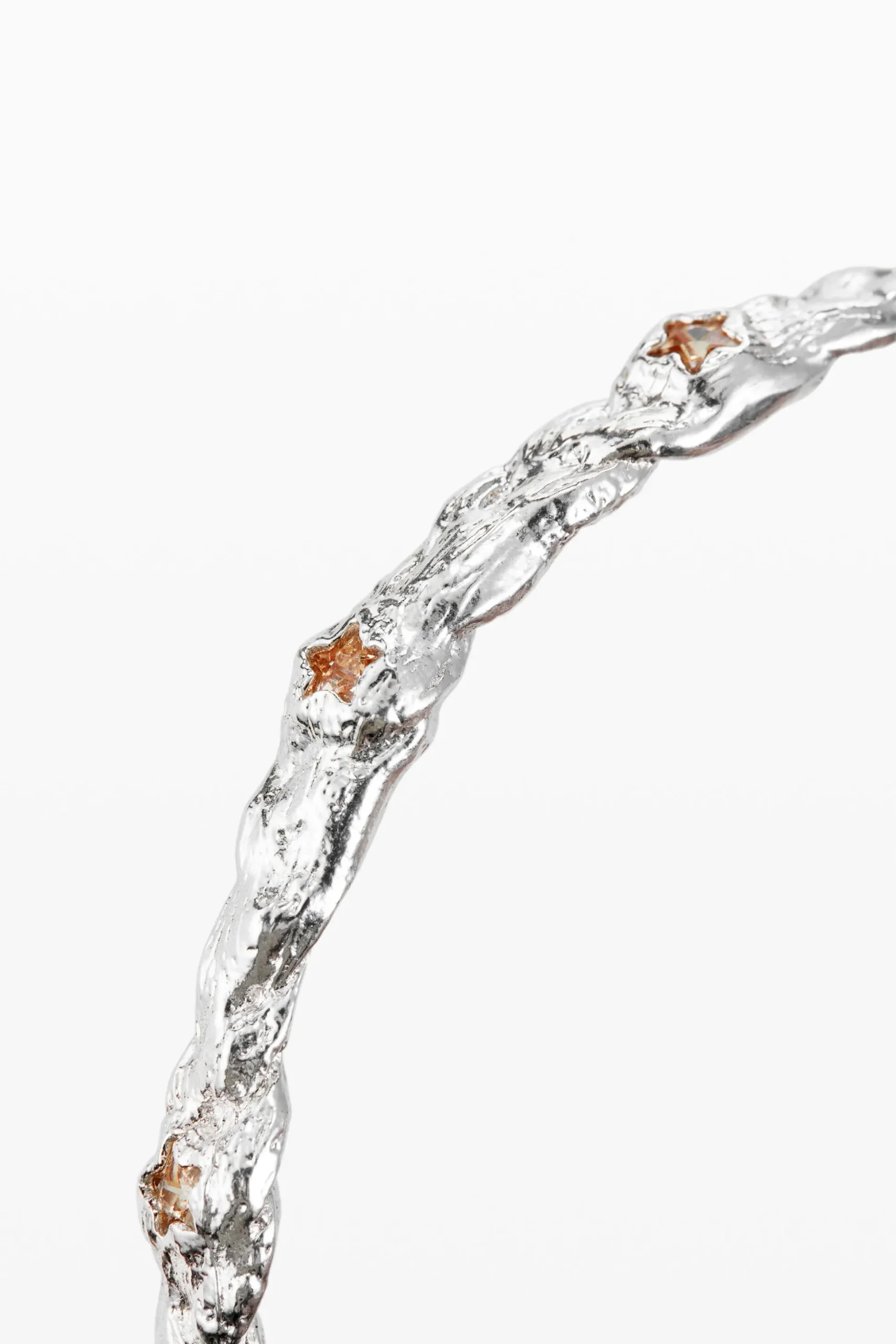 Pulsera de estrellas baño plata Zalio