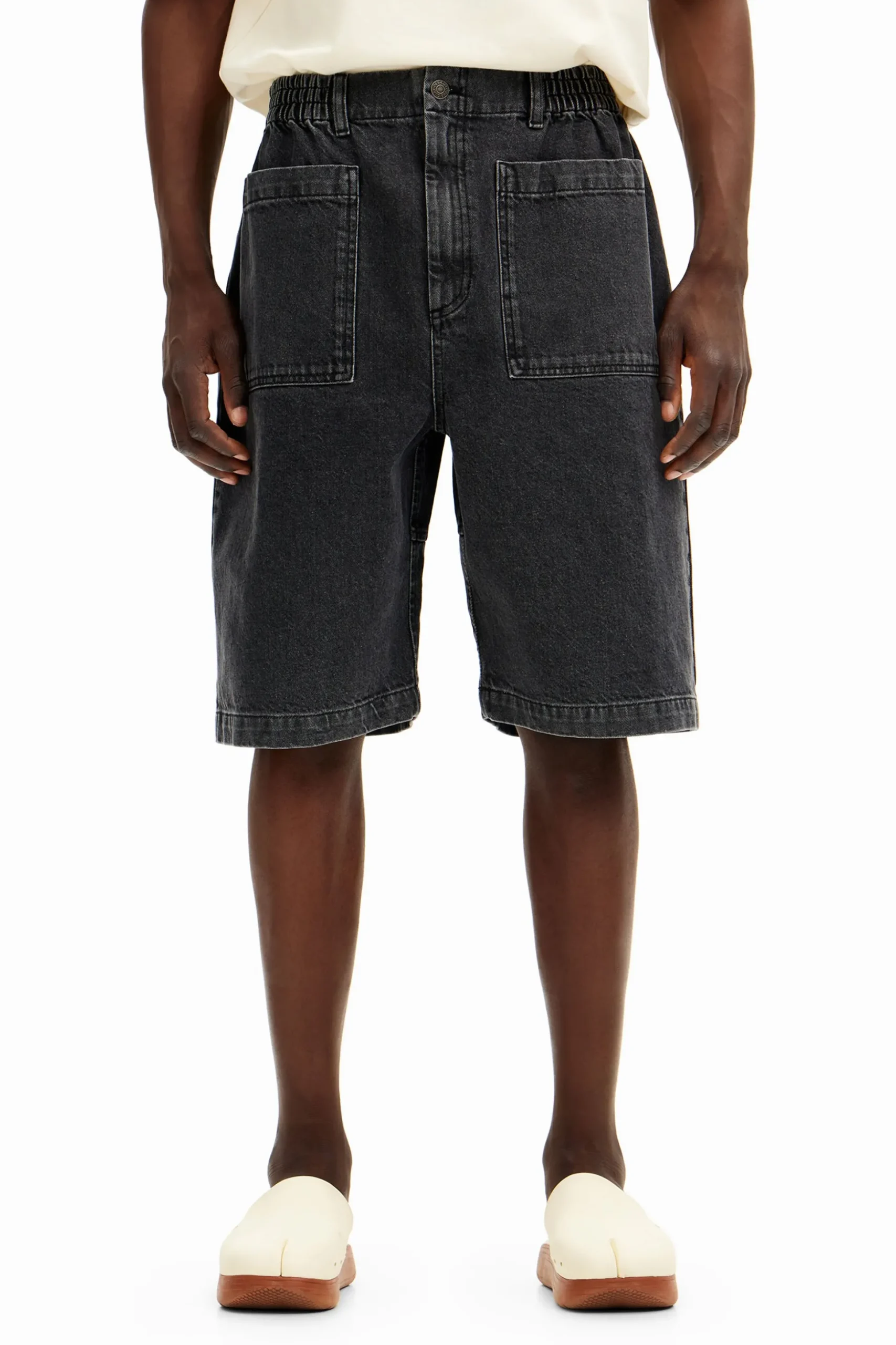 Shorts denim bolsillos
