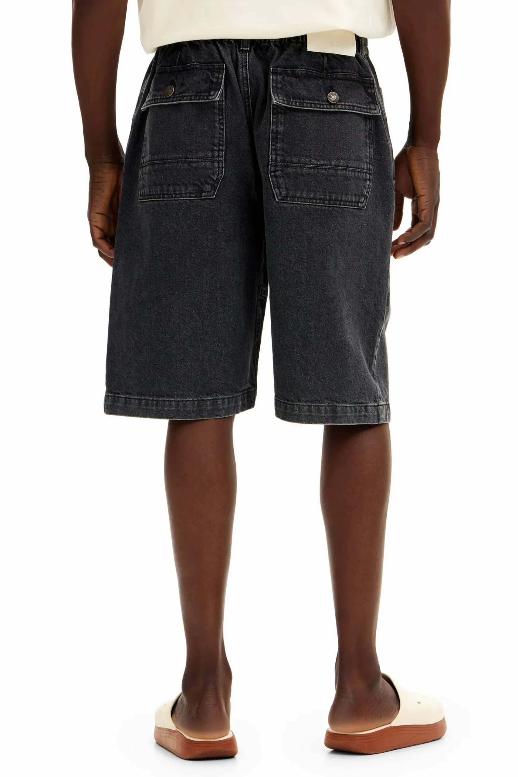 Shorts denim bolsillos