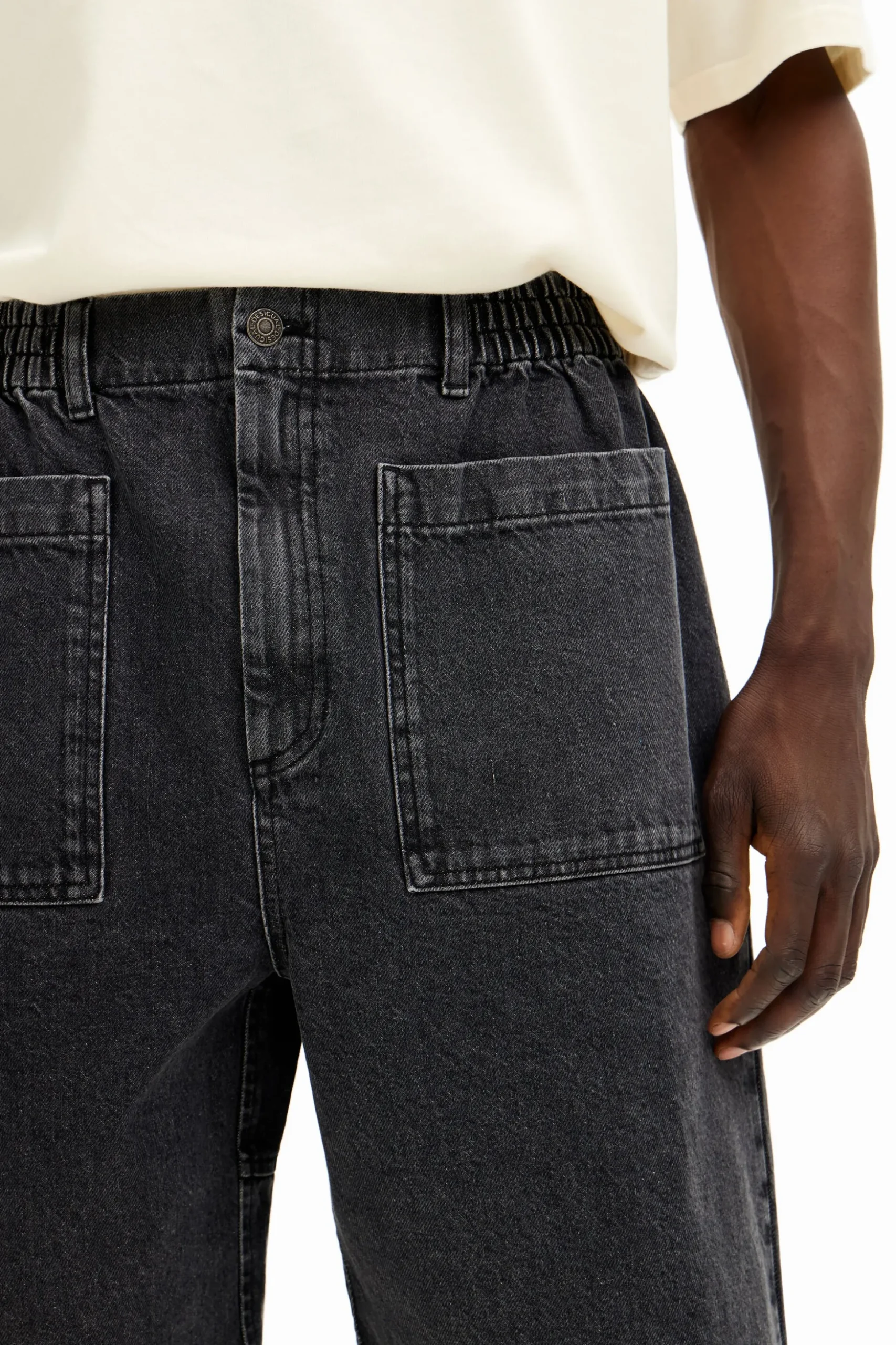 Shorts denim bolsillos