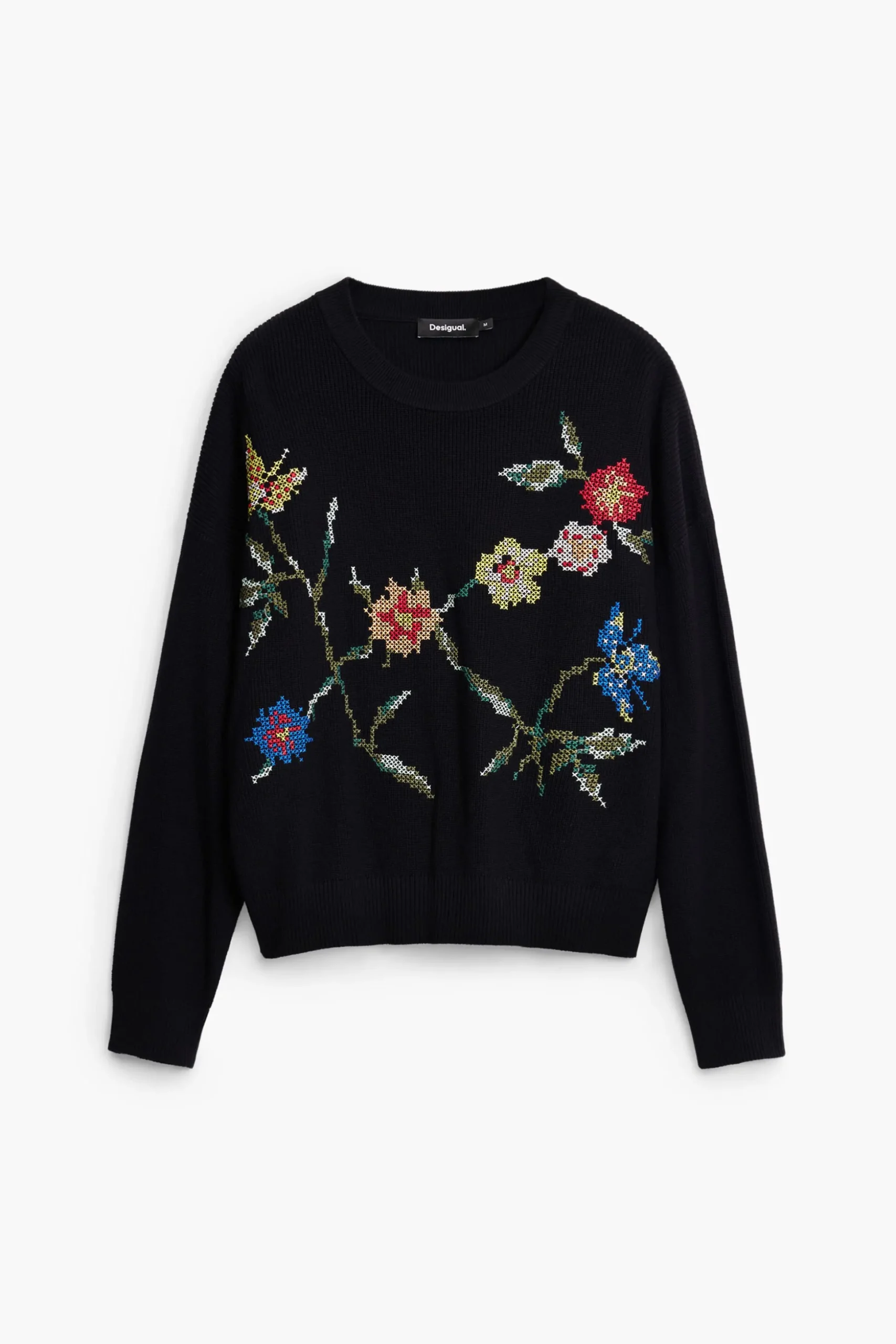 Sudadera bordado flores