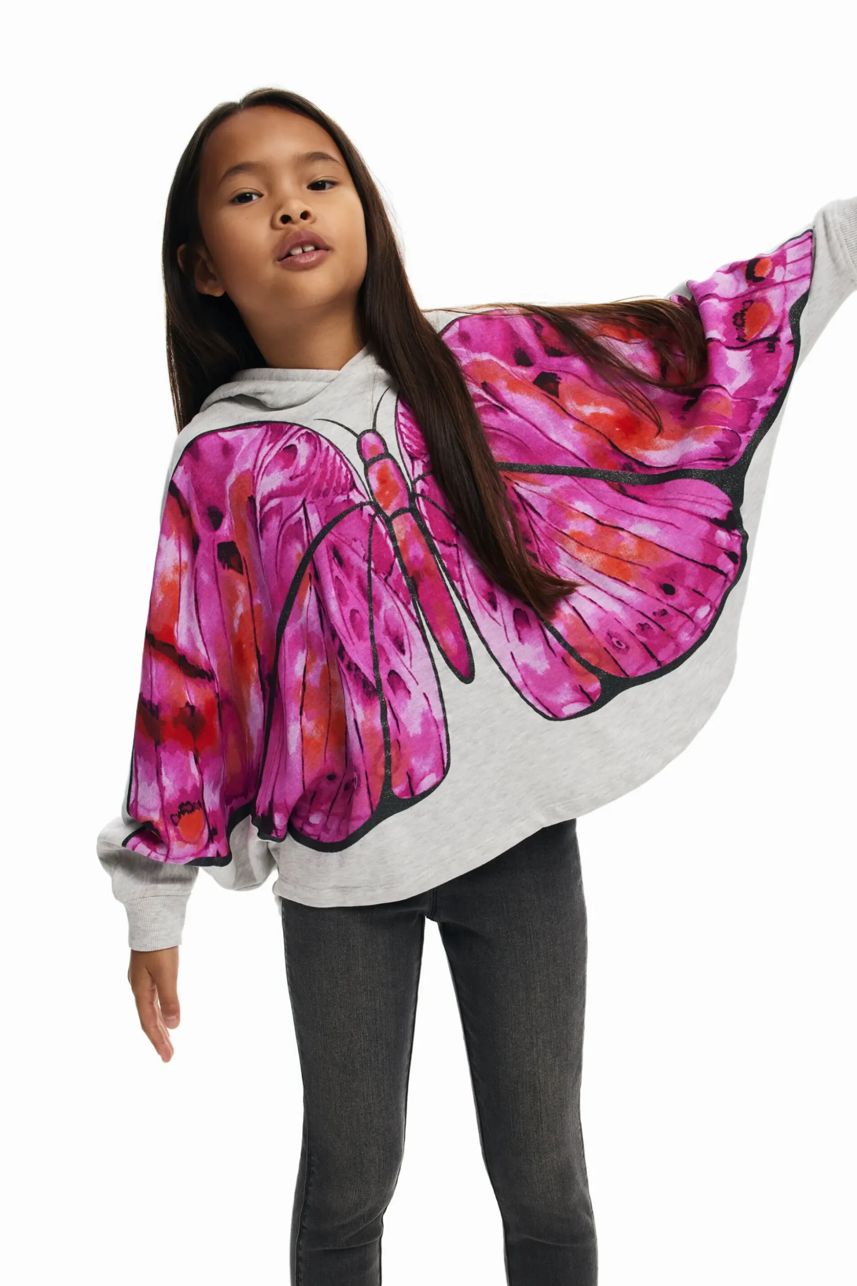 Sudadera capa mariposa
