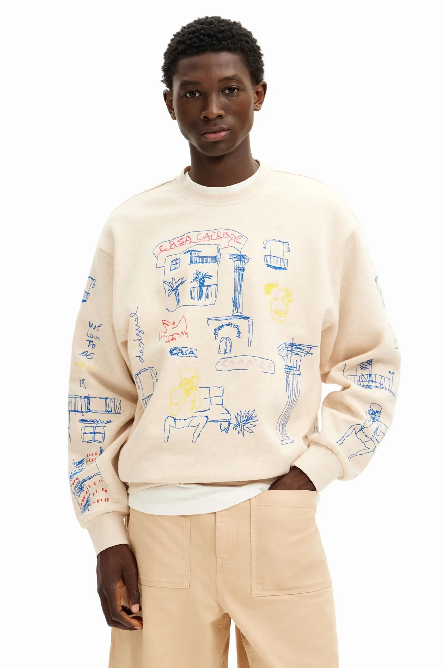 Sudadera con diseño de ilustración