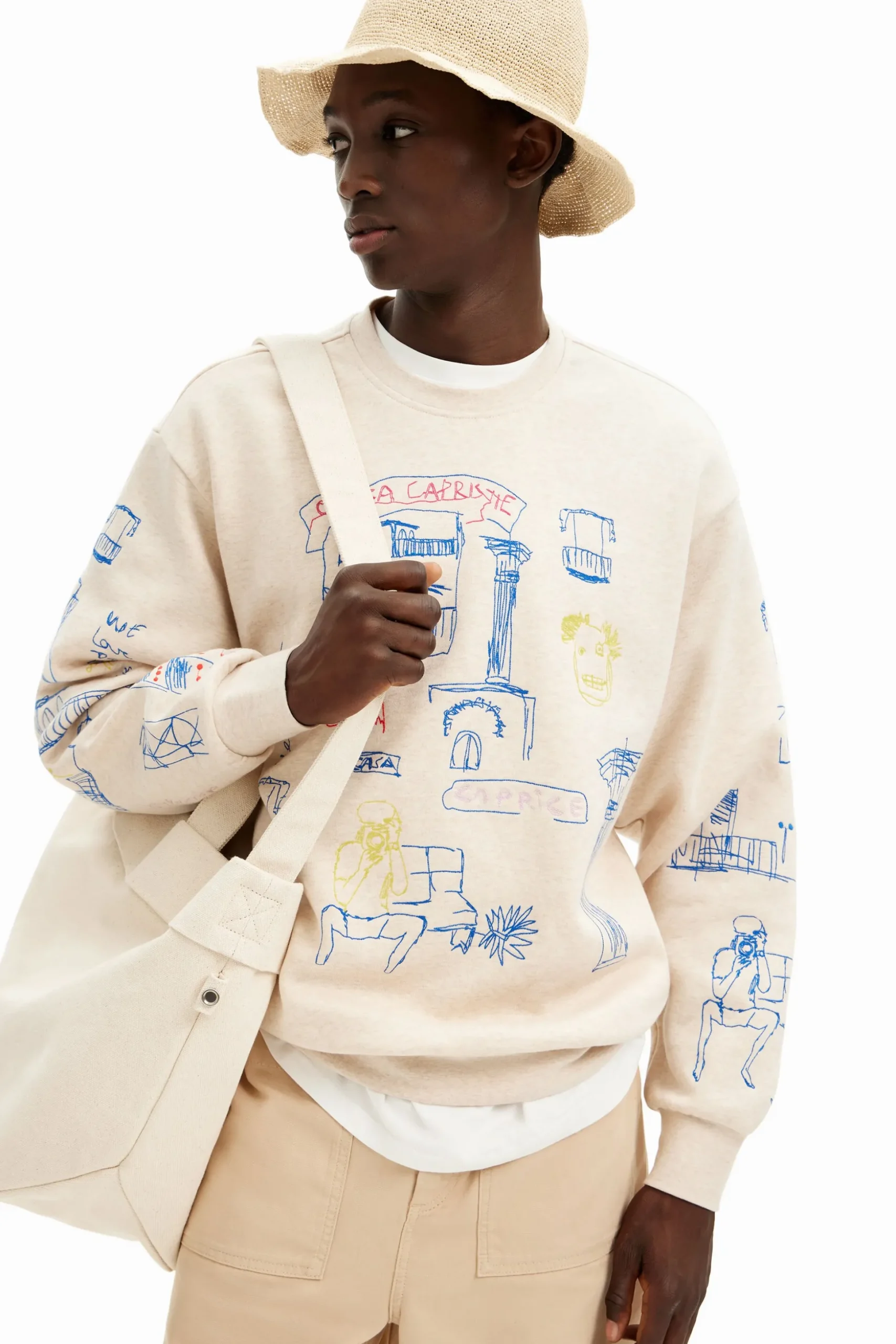 Sudadera con diseño de ilustración