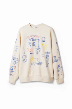 Sudadera con diseño de ilustración
