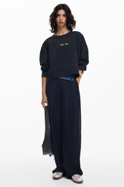 Sudadera efecto lavado
